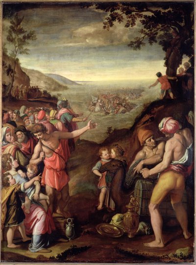 The Crossing of the Red Sea, 1572 by Santi di Tito